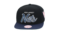 NBA Hardwood Classics Script 2.0 Snapback Cap "New Jersey Nets - Black" HHSS3282 NJNYYPPPBLCK