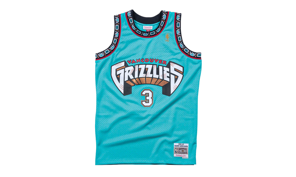 Vancouver Grizzlies Shareef Abdur Rahim Swingman Jersey "1996 - 97 Road" 7F7C9AE3