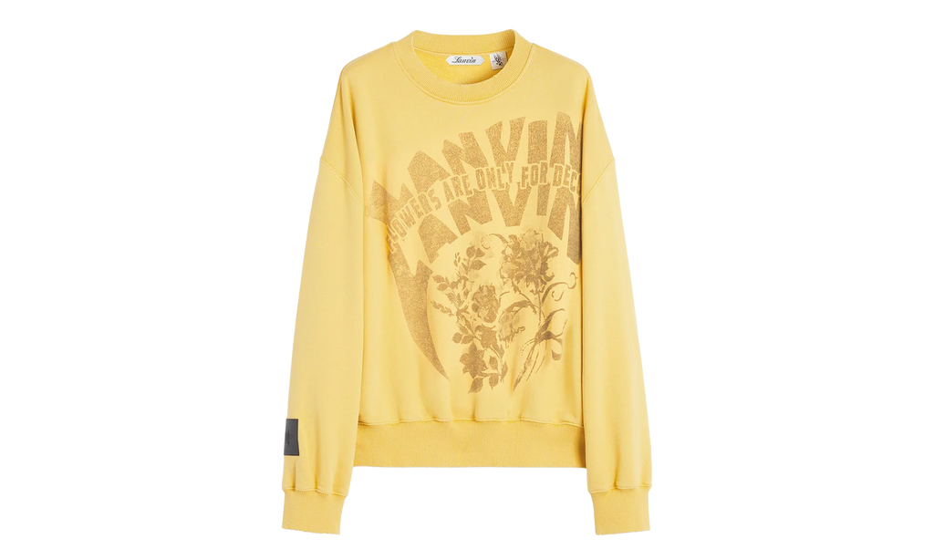 PRINTED COTTON SWEATSHIRT "Yellow" RU SS0016 J120 P24 810