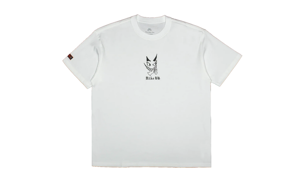 SB Charcoal Dunk T-shirt "White" HV2195 100