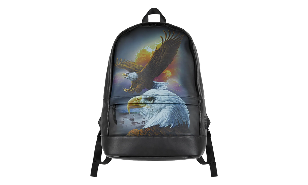 MM6 Maison Margiela Eagle Leather Backpack "SS26 - Black" SU27200
