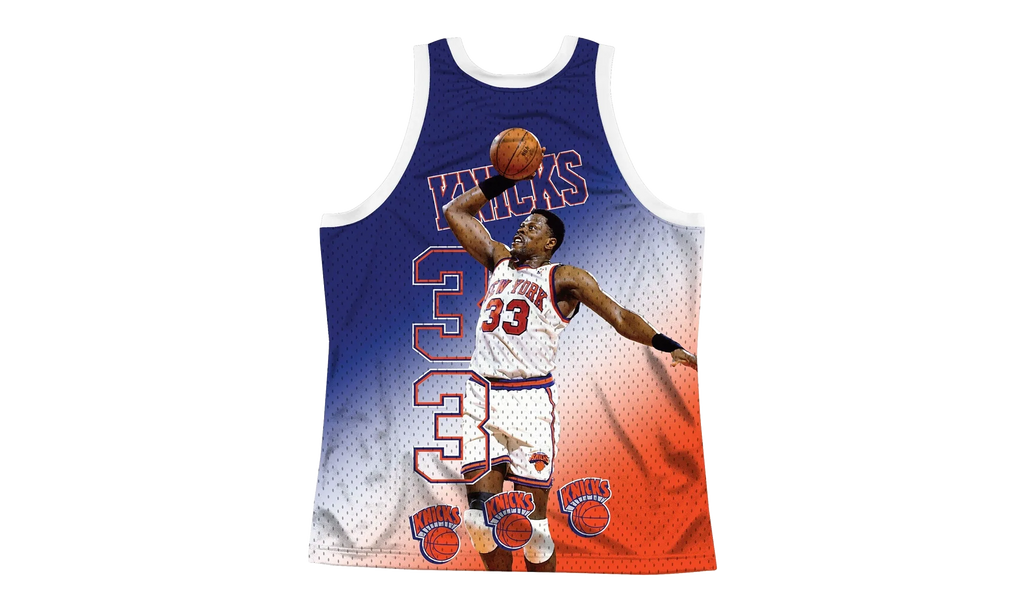 NBA Behind The Back Jersey "New York Knicks Patrick Ewing" MSTKMI19002 NYKWHITPEW
