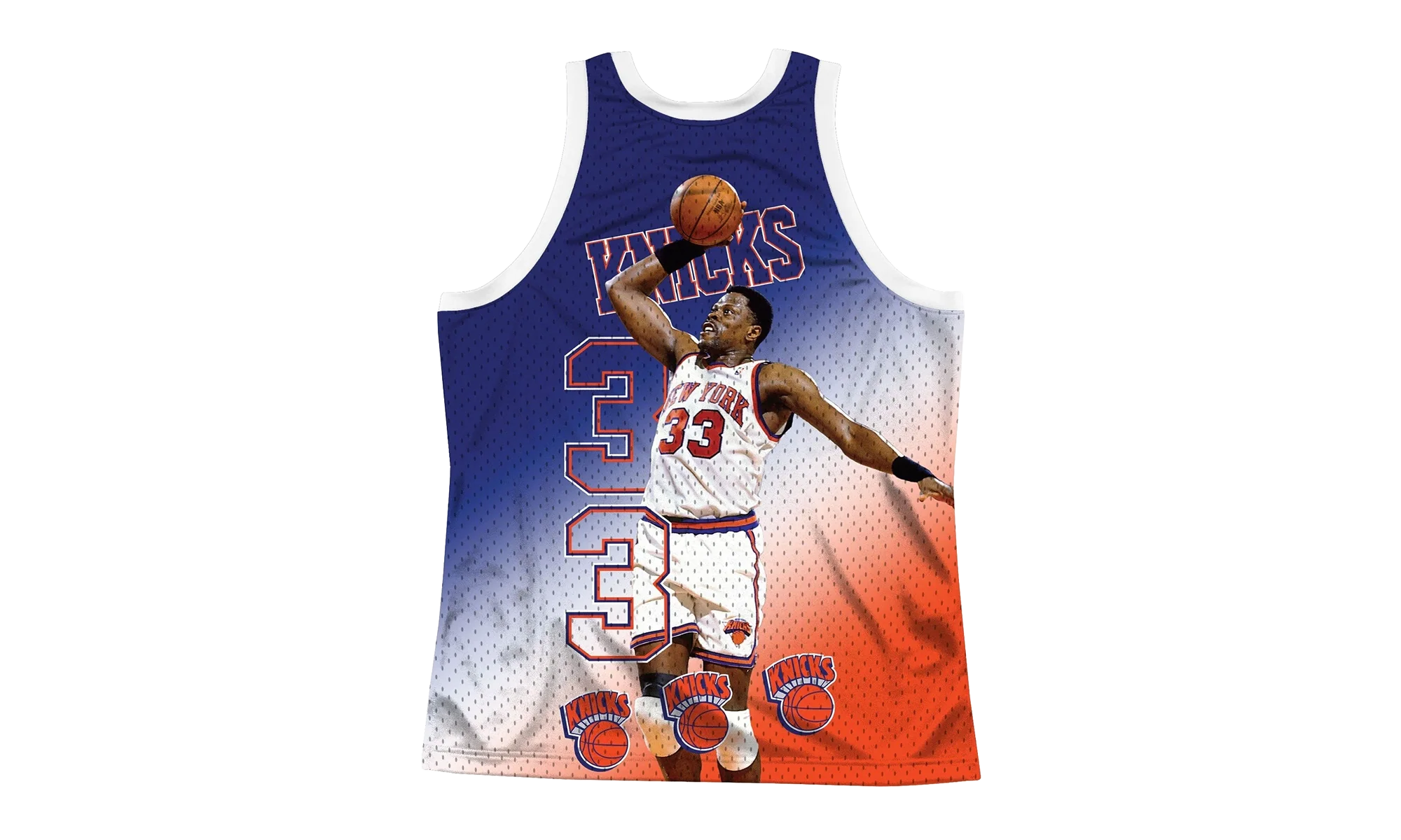 NBA Behind The Back Jersey "New York Knicks Patrick Ewing" MSTKMI19002 NYKWHITPEW
