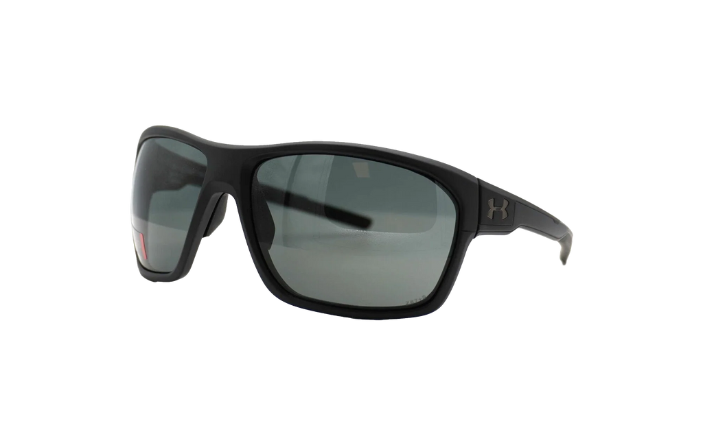 No Limits Sunglasses "Gray Polarized ANSI Z87+ - Satin Black / Black" 8630130 010108