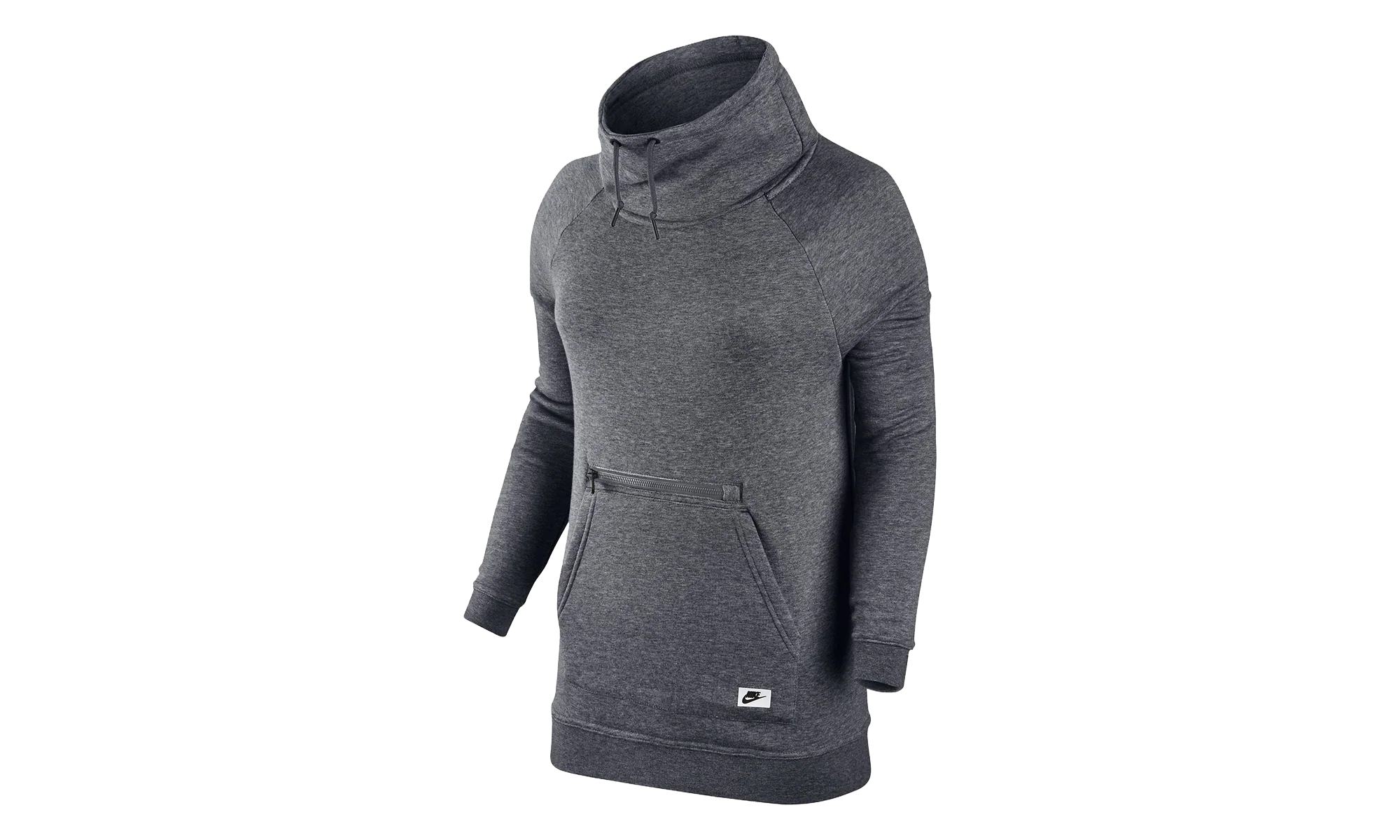 Sportswear Modern Funnel Neck Sweatshirt WMNS "Grey / Black" 803599 091