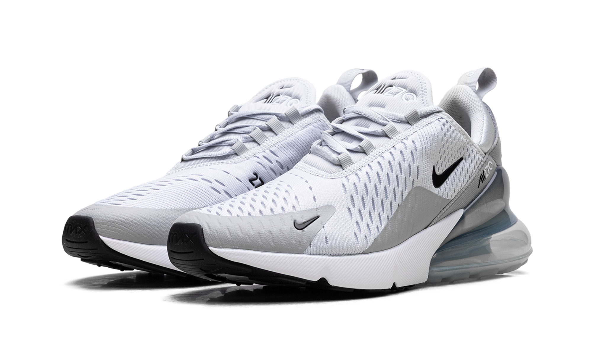 Air Max 270 WMNS"Pure Platinum Light Smoke Grey Metallic Silver Black" AH6789 018