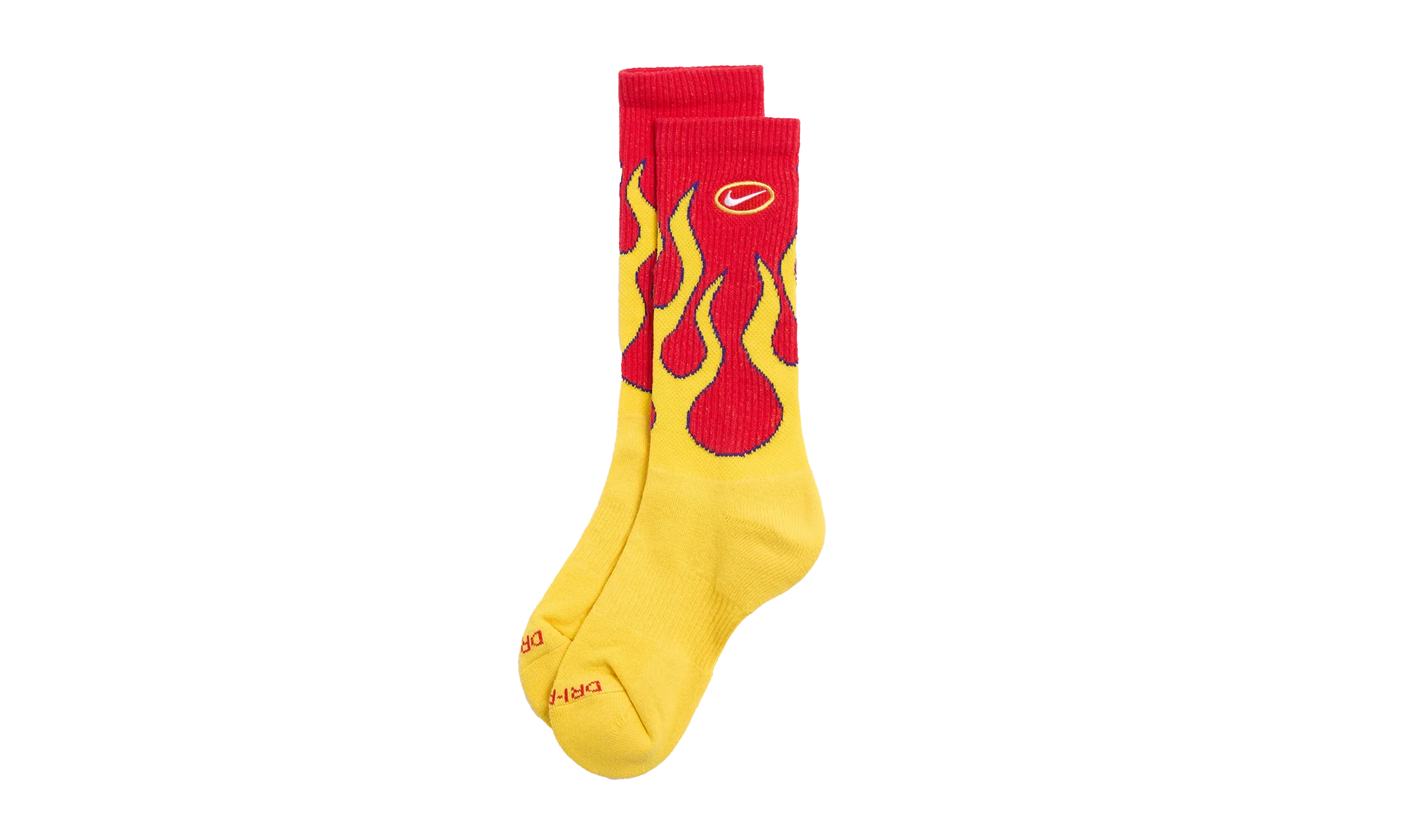 Everyday Plus Cushioned Crew Socks "Red Yellow Flames - (1 Pair)" IB2285 657