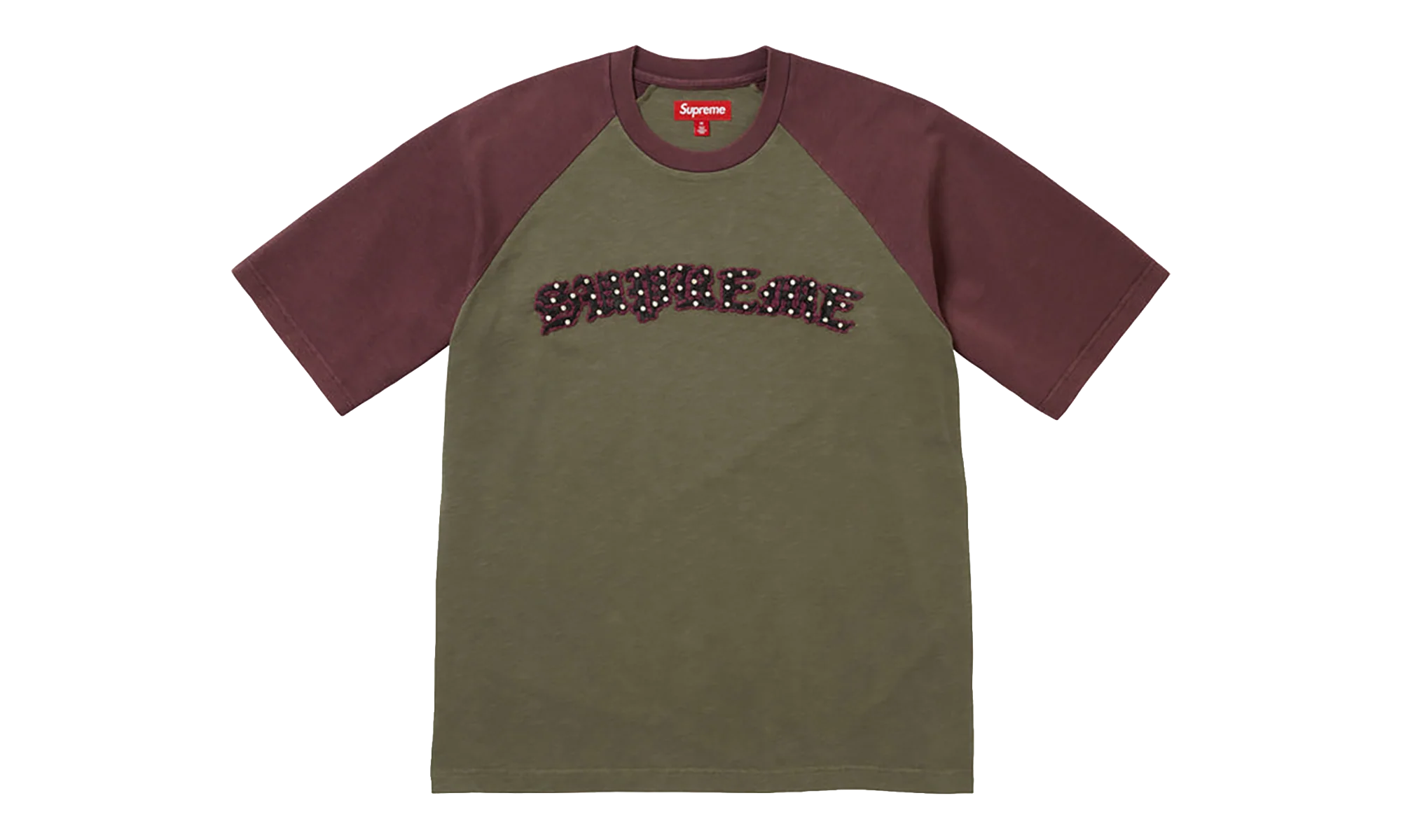 Rhinestone Raglan S/S Top "SS26- olive" SU27323