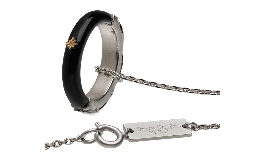 PENDANT NECKLACE WITH STAR DETAIL "Black / Silver" SM1UU0056P6478964