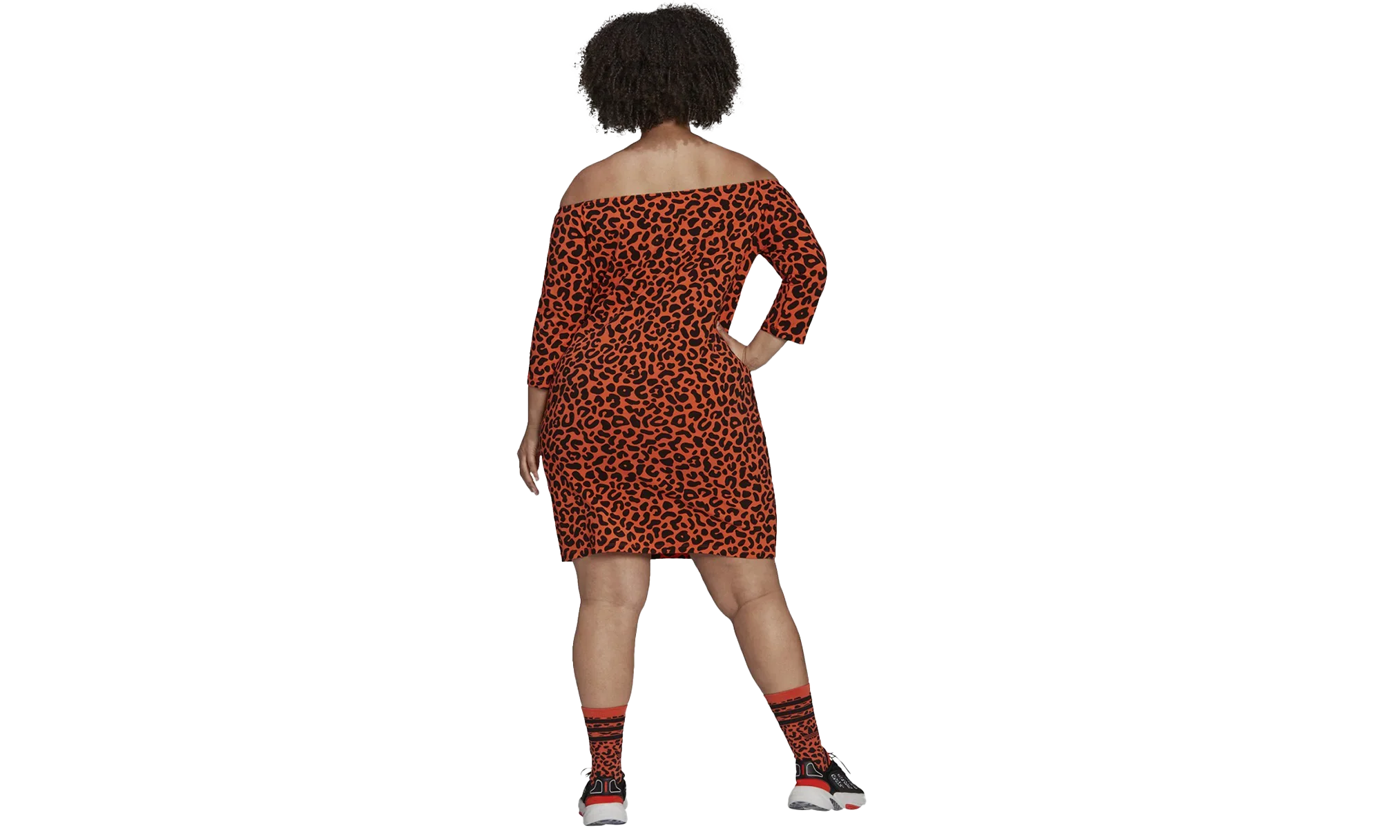 Printed Dress X Rich Mnisi Shirt "True Orange / Black" HD7156