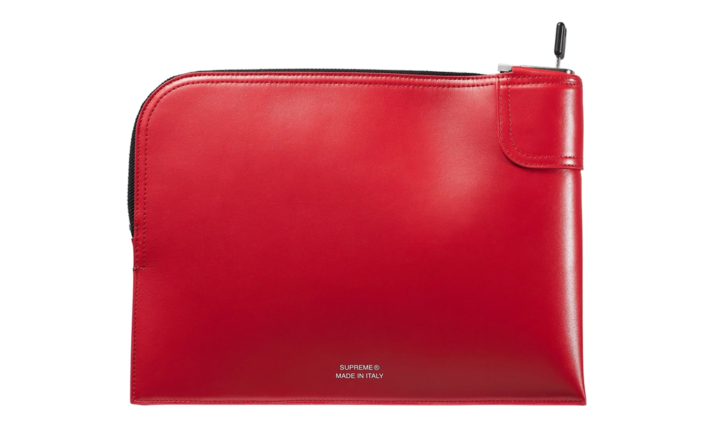Leather Money Bag "FW25 - Red" SU26988