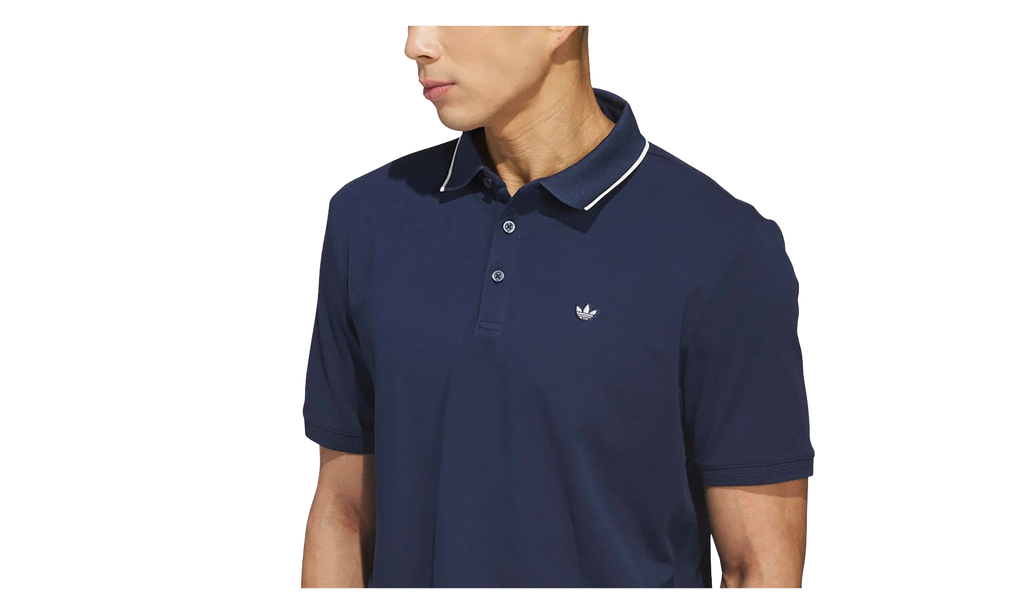 Originals Twistknit Trefoil Polo Shirt "Night Indigo / Chalk White" KB8622