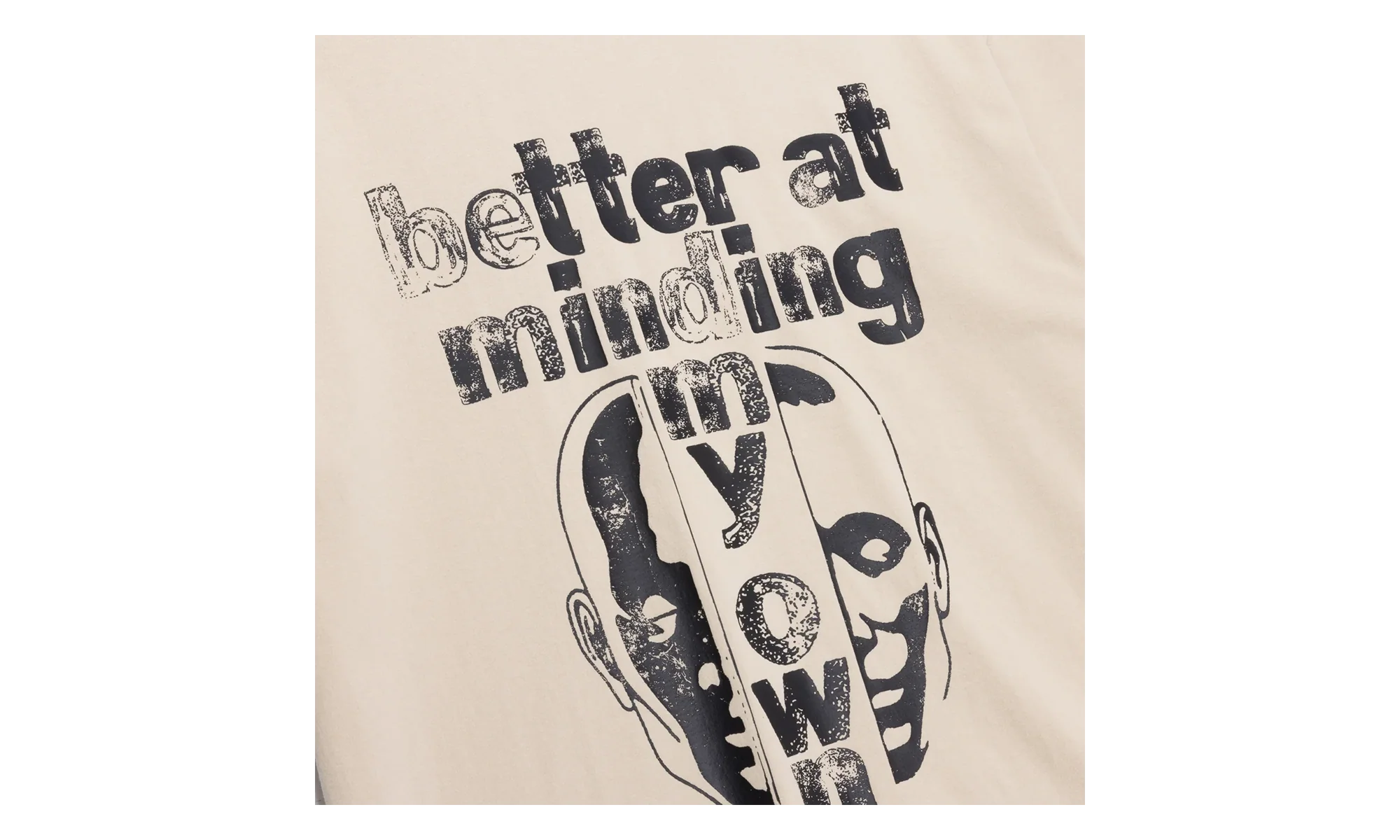Better at Minding My Own Short-Sleeve Tee "Taupe" HTG260193 TAUP