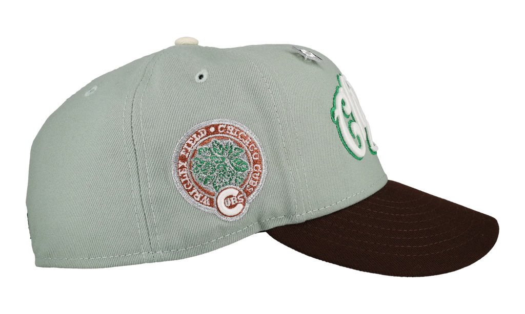 59FIFTY Chicago Cubs Wrigley Field Fitted Hat "Seafoam" NE443