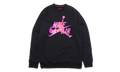 Air Jordan Jumpman Classics Crewneck Sweatshirt "Black / Vivid Purple / Orange" BV6006 011