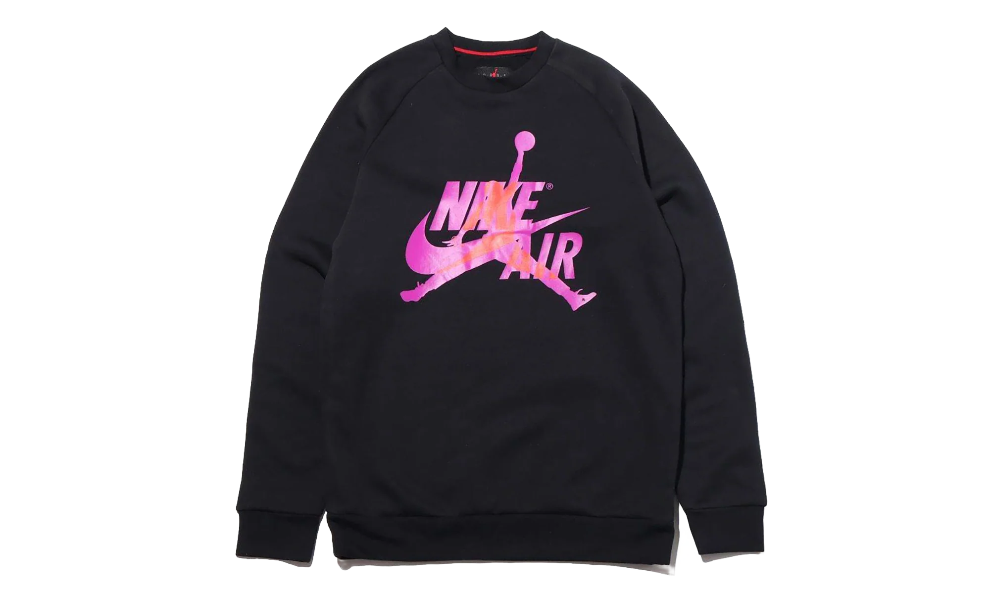 Air Jordan Jumpman Classics Crewneck Sweatshirt "Black / Vivid Purple / Orange" BV6006 011