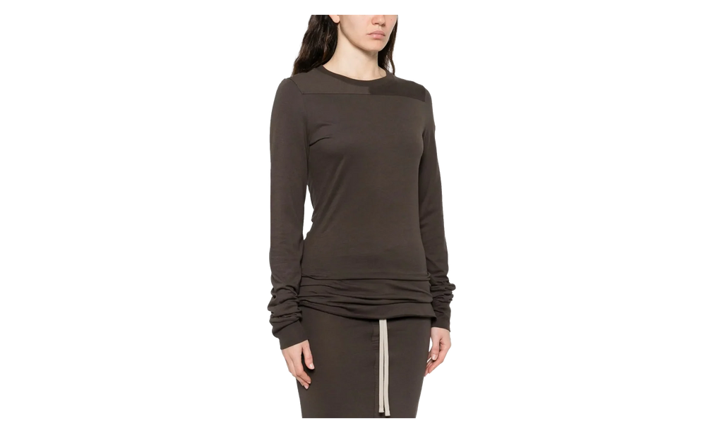 Rick Owens Knitted Girder Long-Sleeve T-shirt WMNS "Dark Dust" MON42