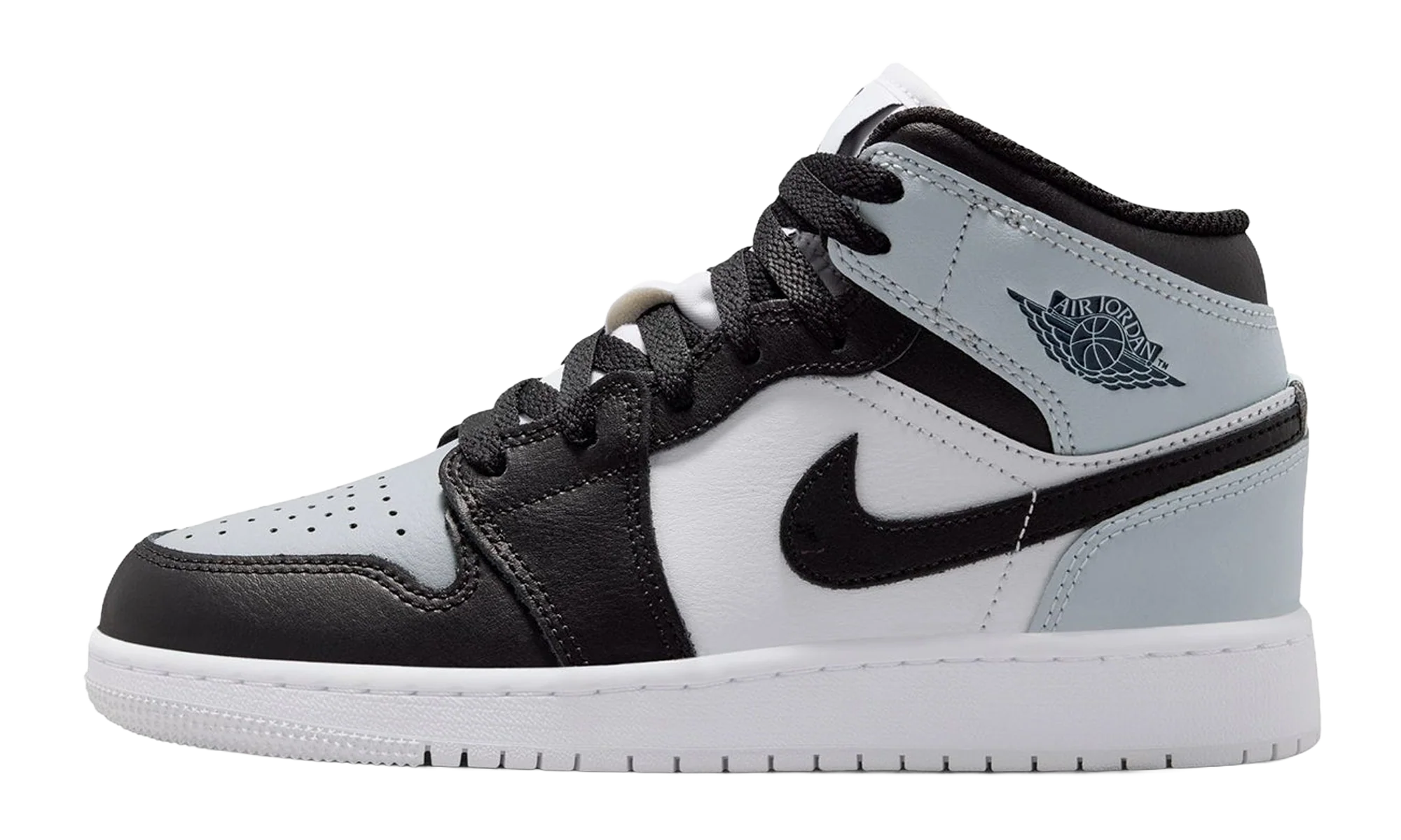 Air Jordan 1 Mid GS "Black Aura Squadron Blue" DQ8423 002
