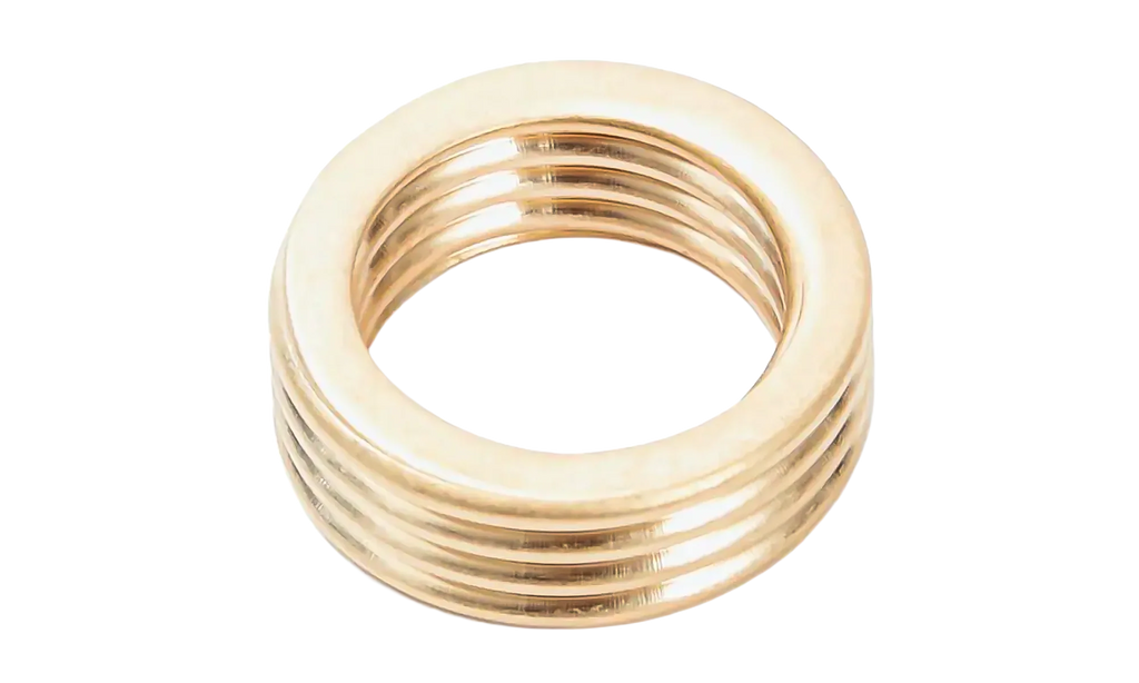 BOTL & NUT RIBBED RING "GOLD" SM0UQ0022SV0273950