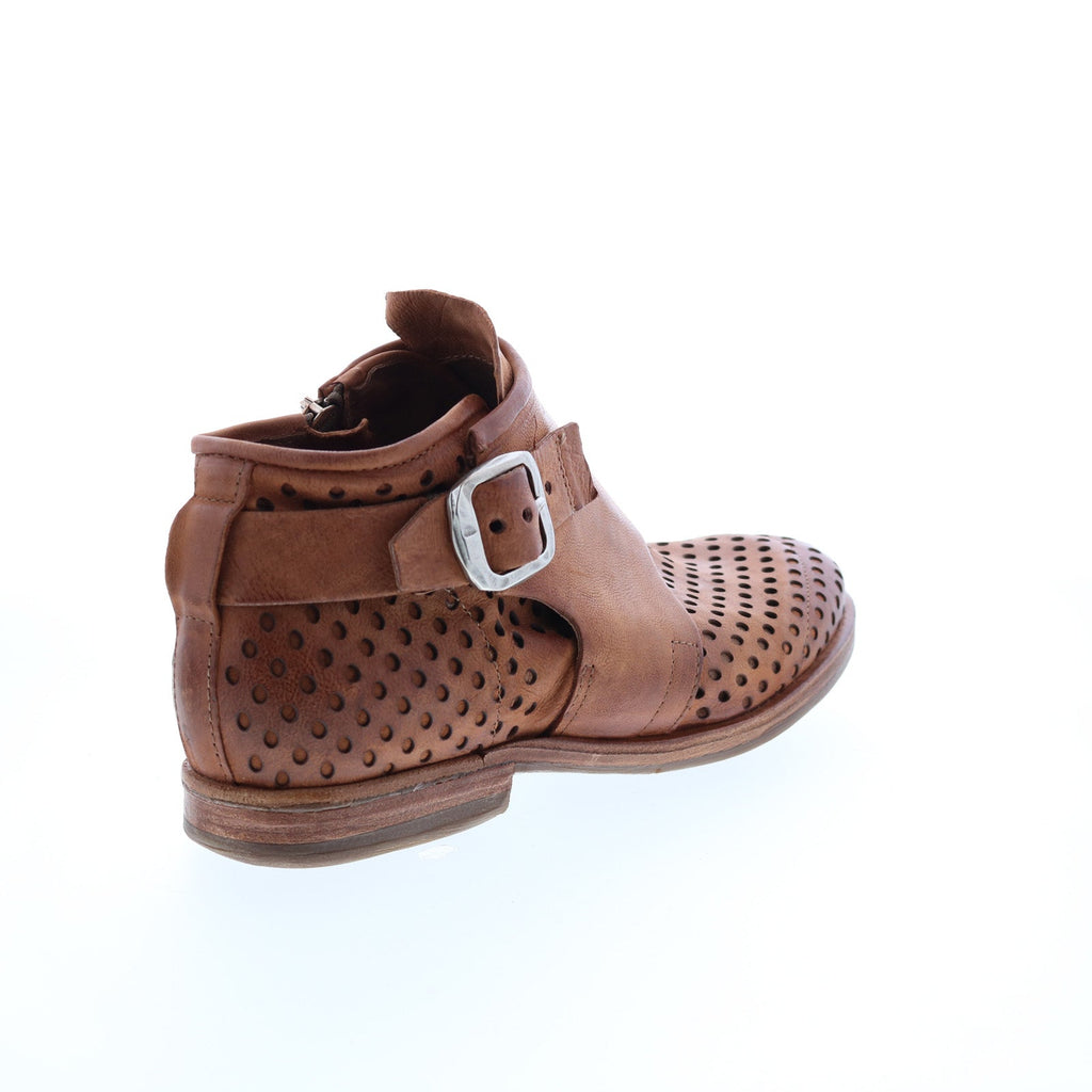Zari 630253-101 Womens Brown Leather Ankle & Booties Boots