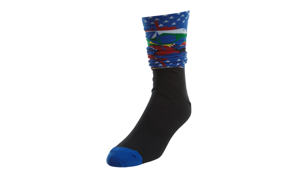 Jordan 9 Low Crew Socks "Royal Blue Black" 806411 010