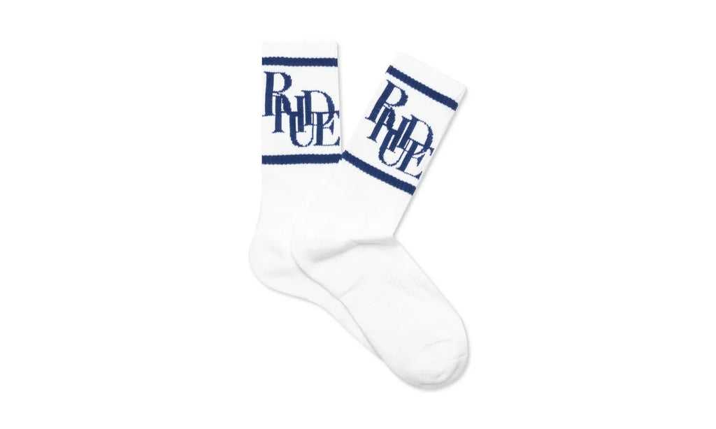 Scramble Logo Sock "White/Navy" RHPF22SO04070807