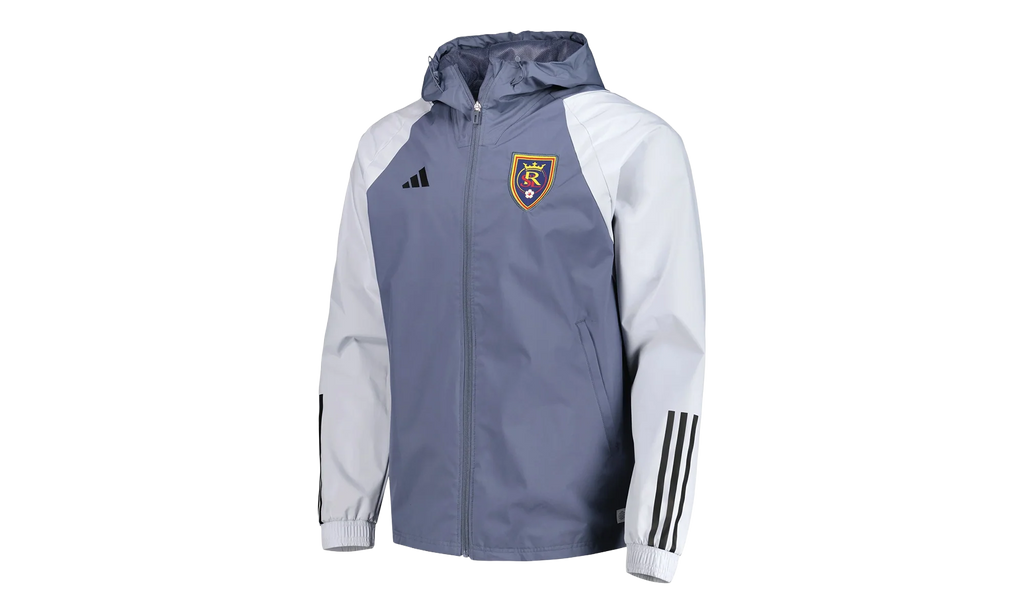 REAL SALT LAKE ALL-WEATHER RAGLAN FULL-ZIP JACKET "Charcoal" IL3028