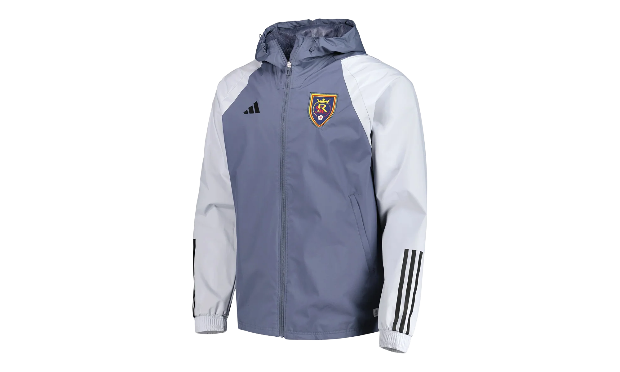 REAL SALT LAKE ALL-WEATHER RAGLAN FULL-ZIP JACKET "Charcoal" IL3028