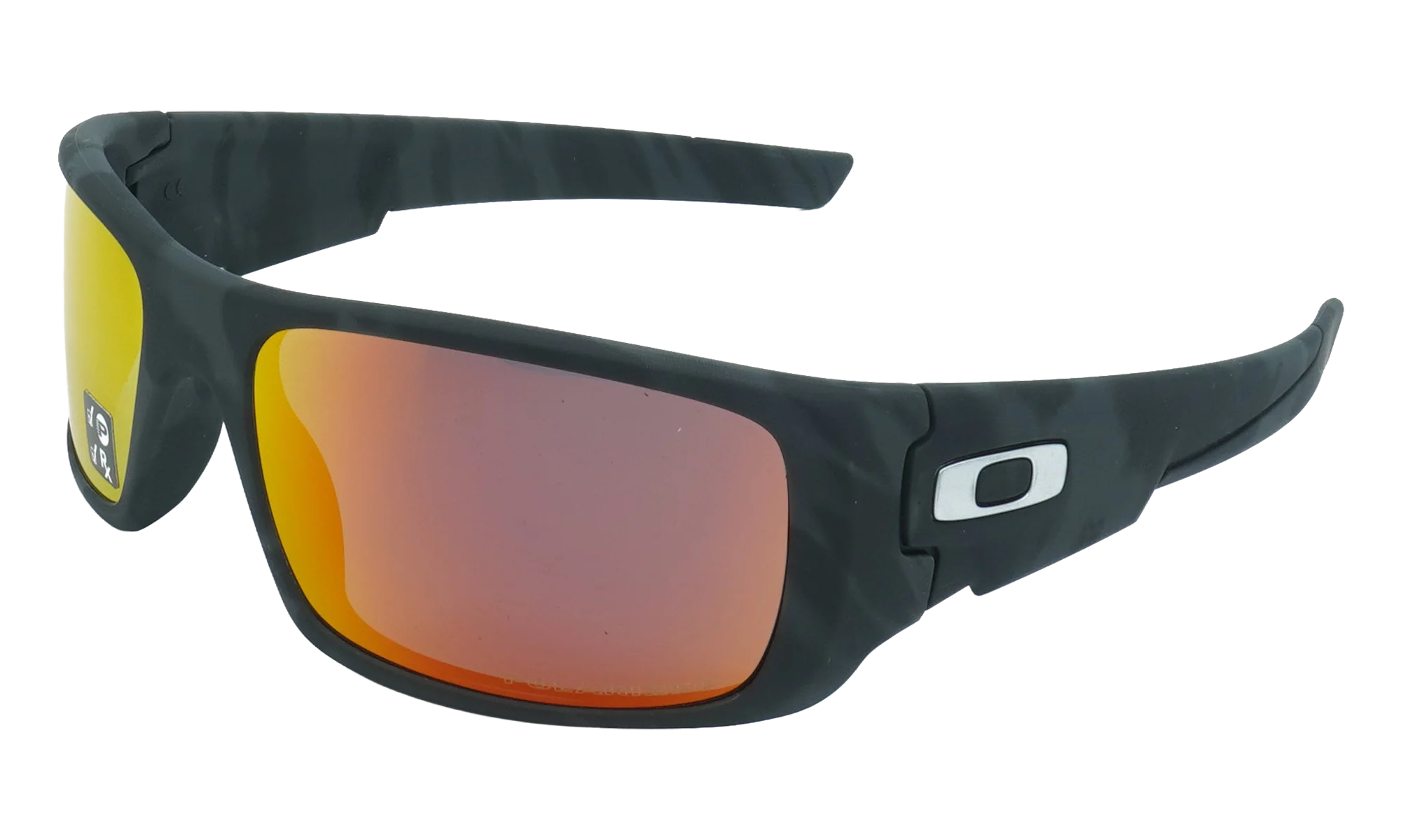 Crankshaft Polarized Sunglasses "Matte Black Camo / Ruby Iridium Polarized" OO9239 30