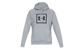 Rival Fleece Box Logo Hoodie "Steel Light Heather / Black" 1329745 035