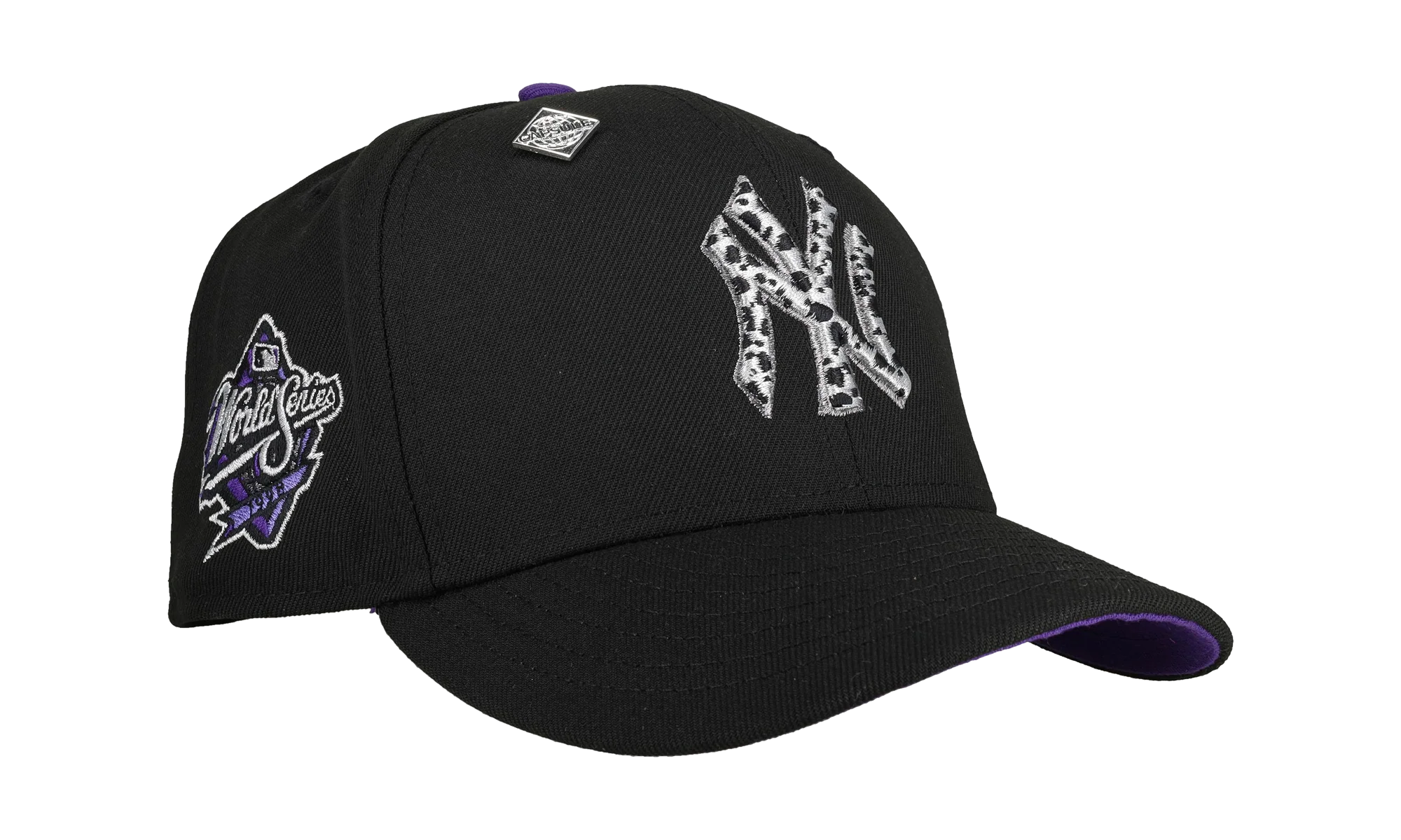 59FIFTY New York Yankees 1998 World Series Fitted Hat "Black / Purple / Safari" NE240