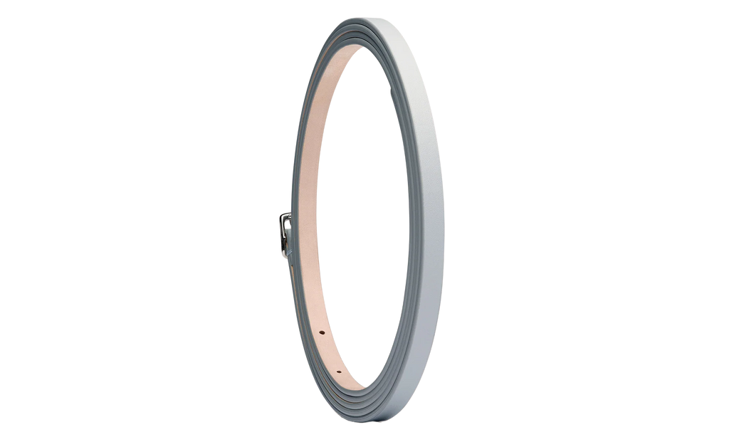 SLIM LEATHER BELT "CELESTIAL BLUE" SA1TP0008P5427T6172