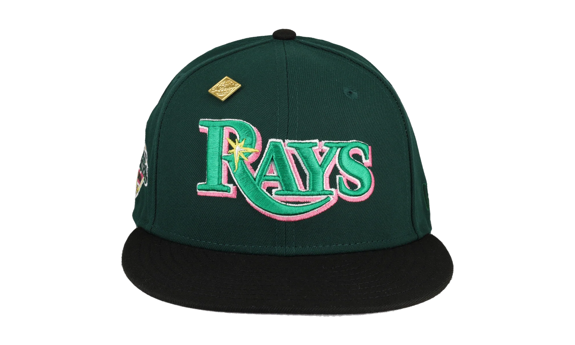 59FIFTY Tampa Bay Rays Refresher Collection 2008 World Series Fitted Hat "Dark Green" 123451291850