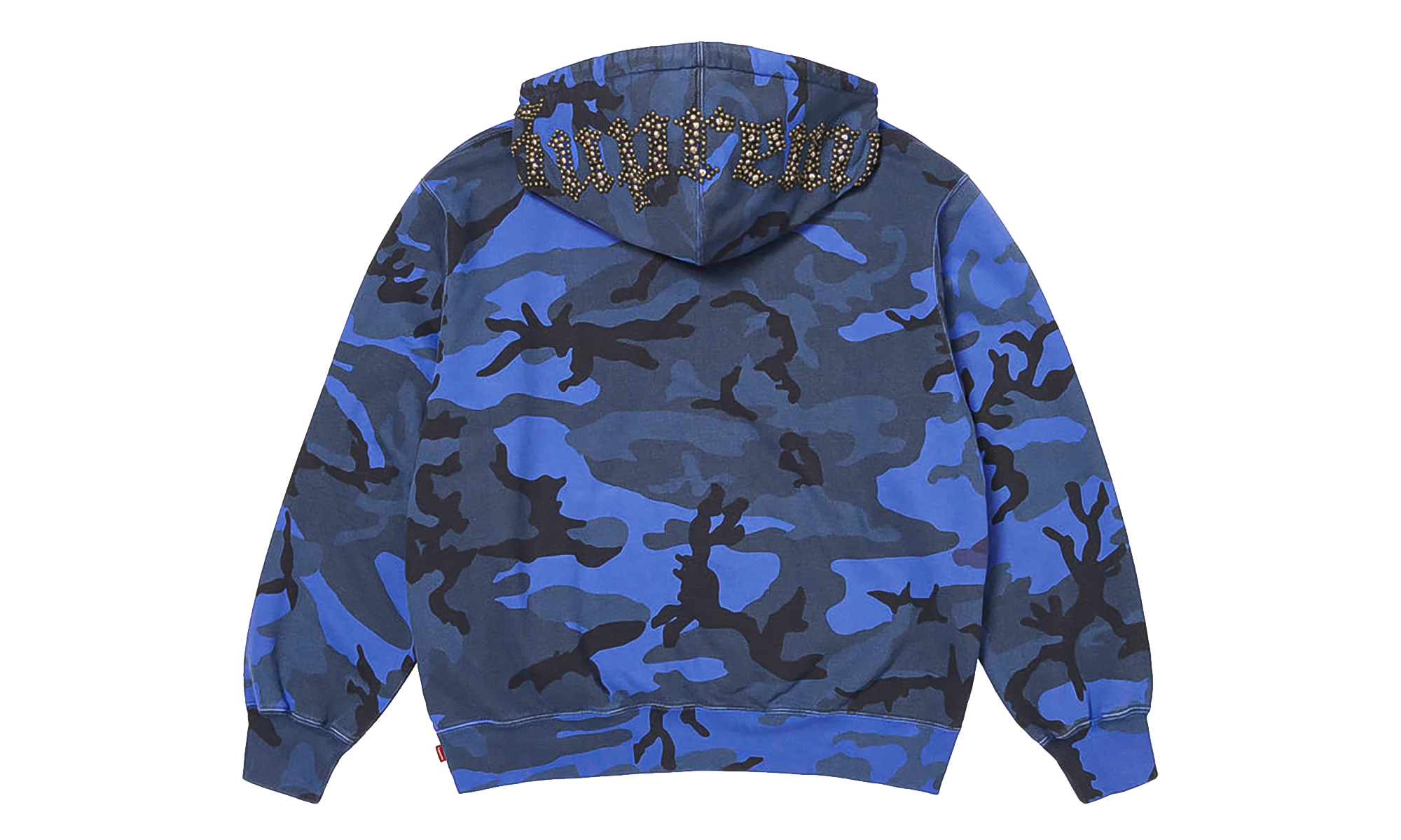 Overdyed Studded Hooded Sweatshirt "SS26 - Blue Camo" SU27375