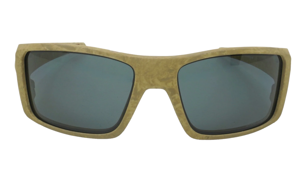 Heliostat Polarized Sunglasses "Matte Stone Desert Tan / PRIZM Grey" OO9231 17