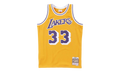 NBA Kareem Abdul-Jabbar Swingman Jersey "1984 Los Angeles Lakers - Light Gold" SMJYAC18110 LALLTGD84KAB