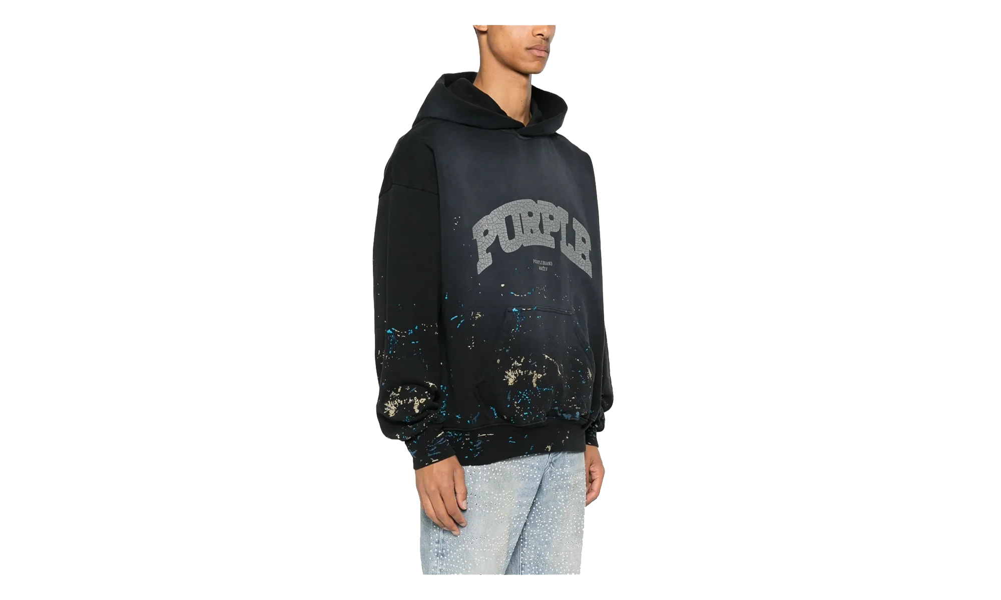 Brand Logo Print Hoodie "Black" P401 MFBS325