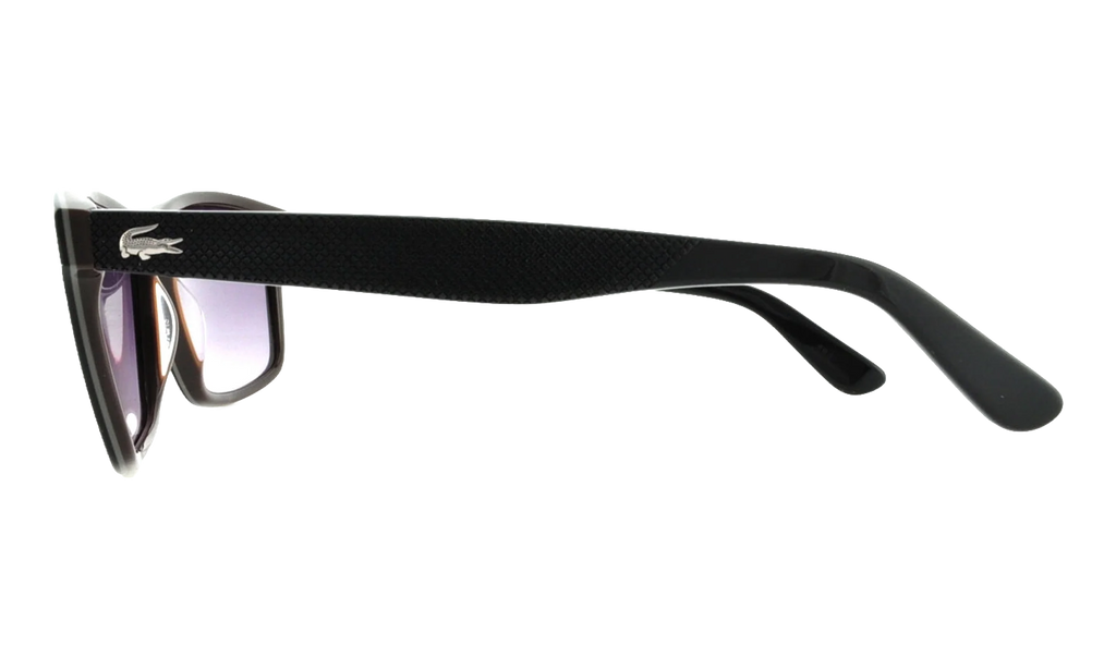 Rectangle Sunglasses "Shiny Black" L705S-001