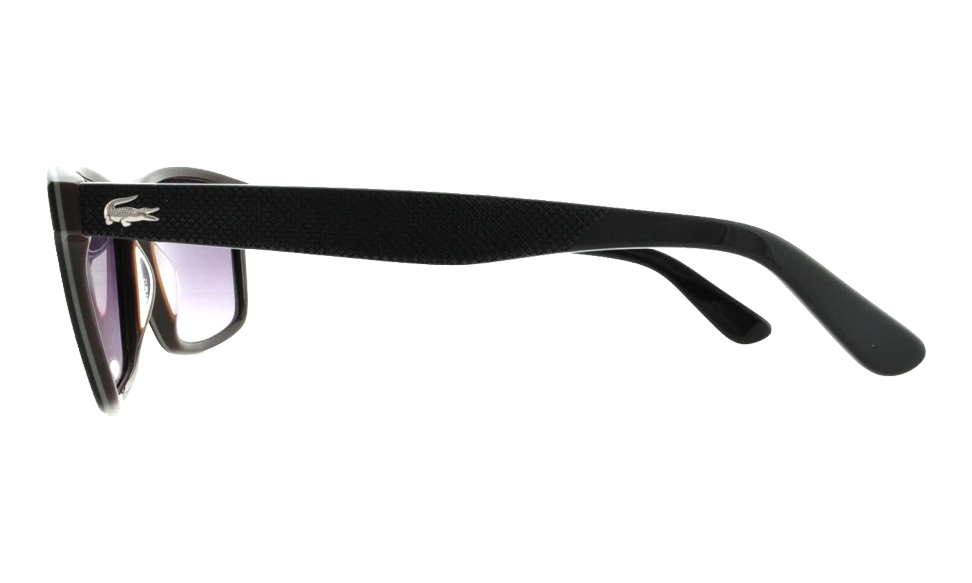Rectangle Sunglasses "Shiny Black" L705S-001