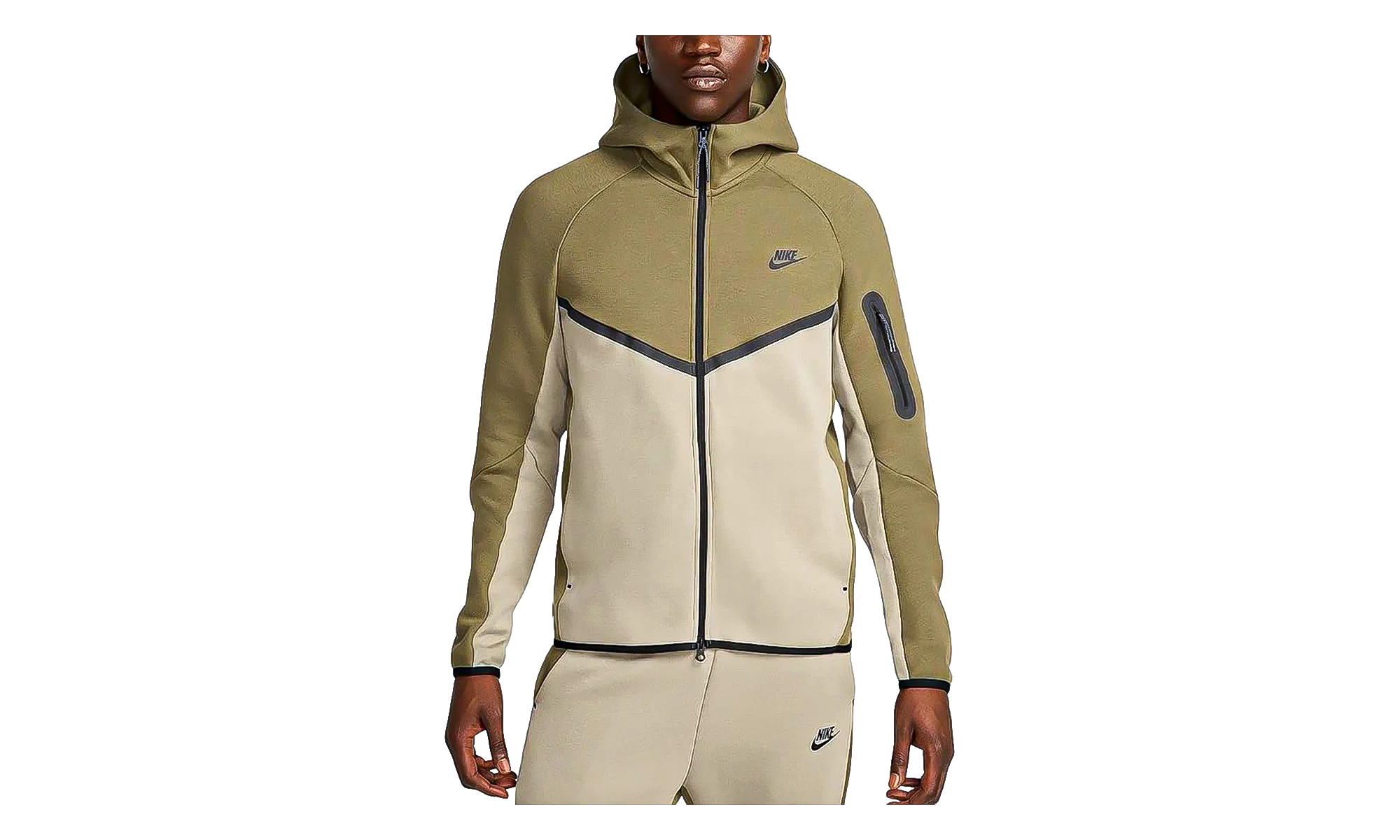 Tech Fleece Windrunner Full-Zip Jacket "Medium Olive / Light Army / Black" HV0949 222