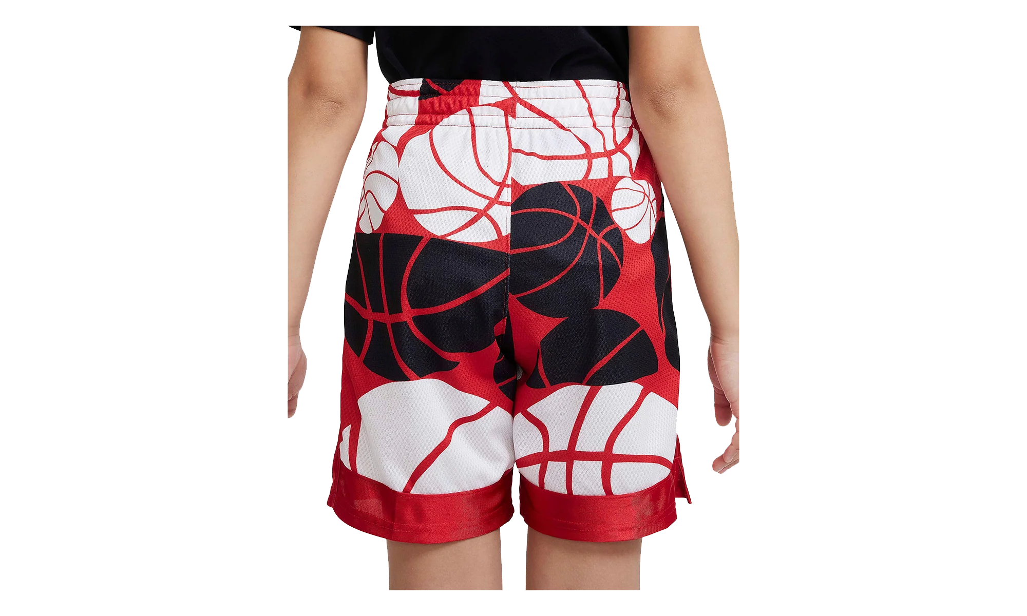 Dri-Fit Elite Printed Basketball Shorts GS "University Red / Black / White" DX5513 657
