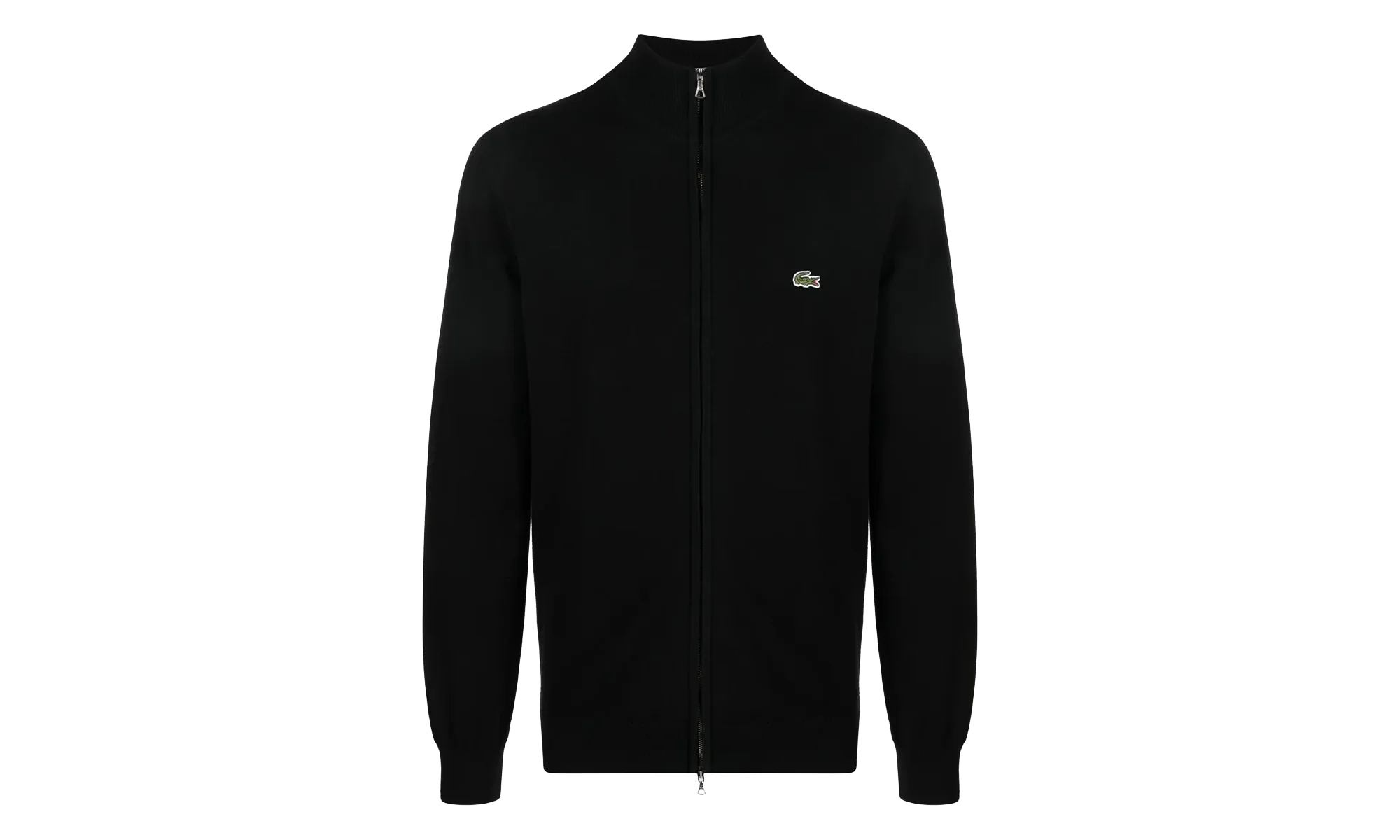 Zip-Up High-Neck Cotton Sweater "Black" AH1957 031