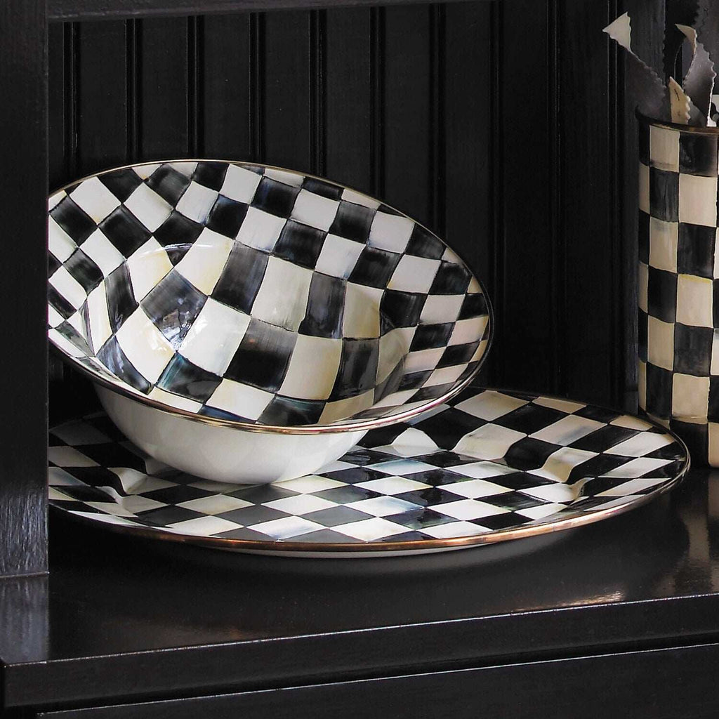 Mackenzie-Childs Courtly Check Serving Platter