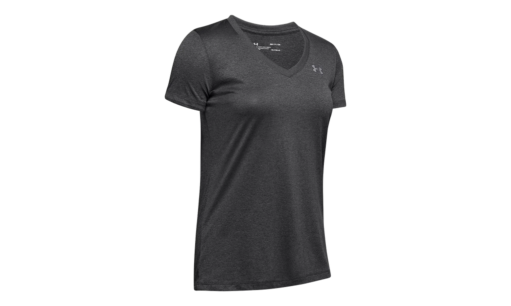 Tech V-Neck Short Sleeve T-Shirt WMNS "Gray" 1255839 090