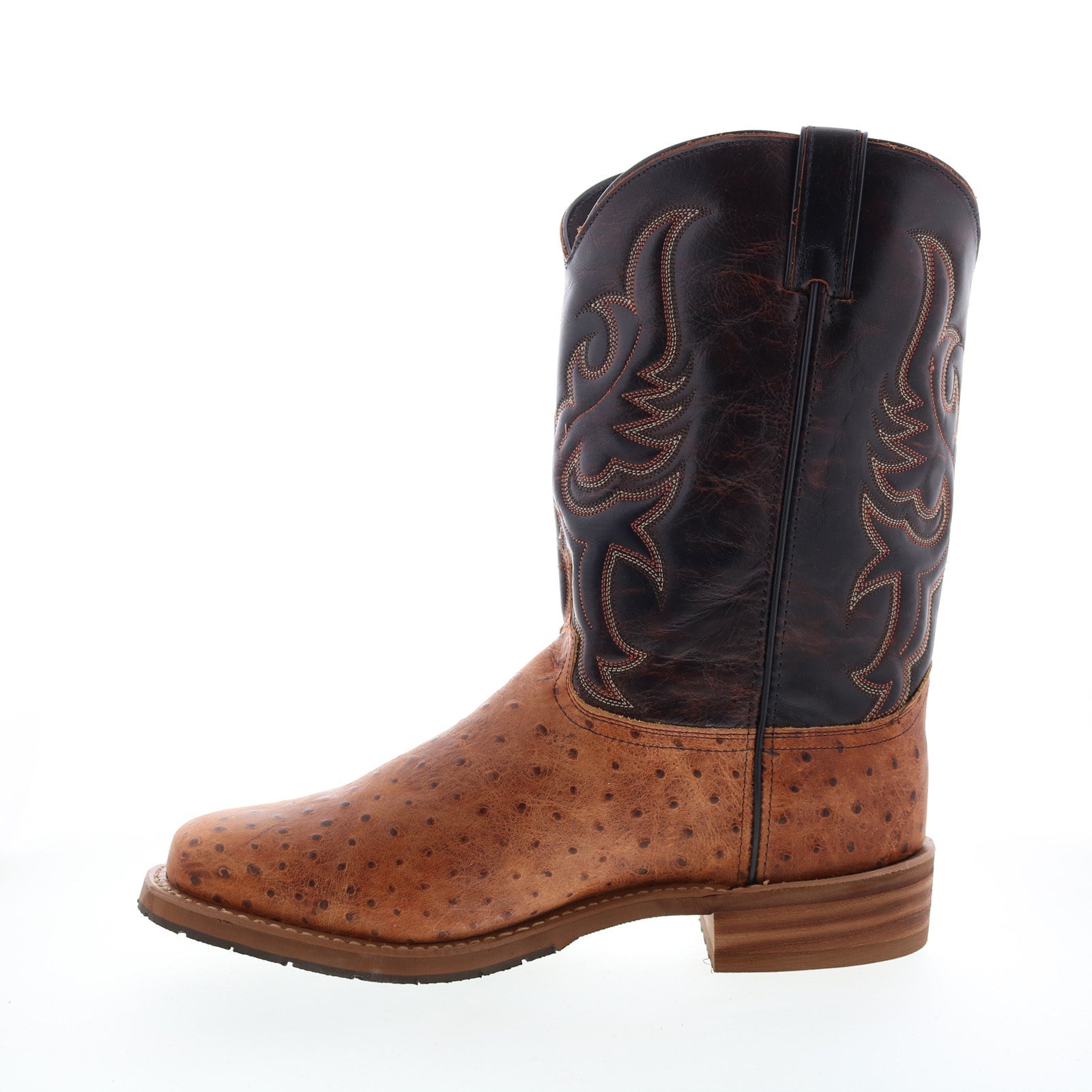 6750 Mens Brown Leather Slip On Cowboy Western Boots