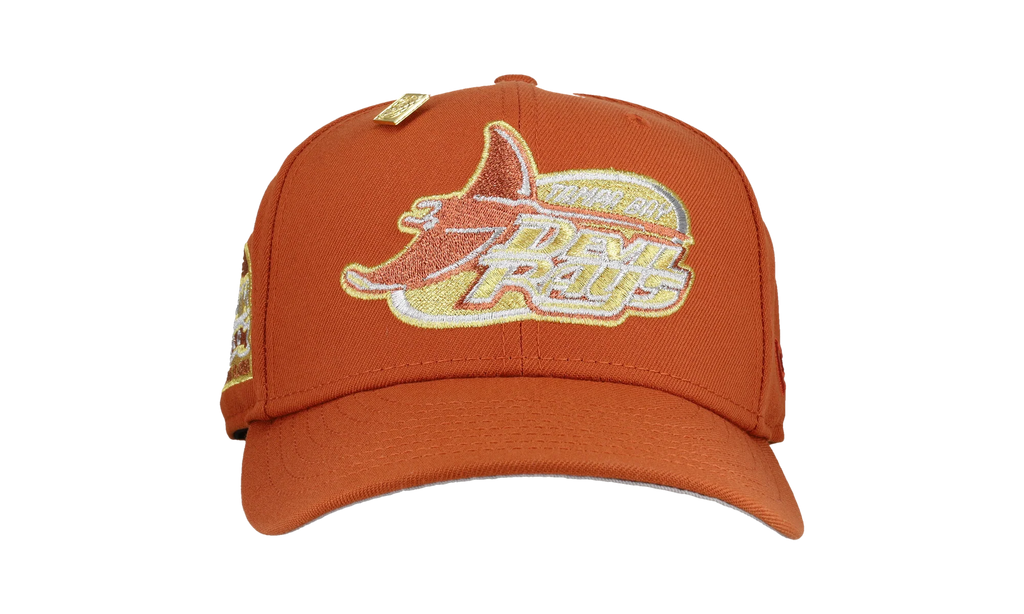 59FIFTY Tampa Bay Rays Tropicana Field Fitted Hat "Burnt Orange Gold" NE388