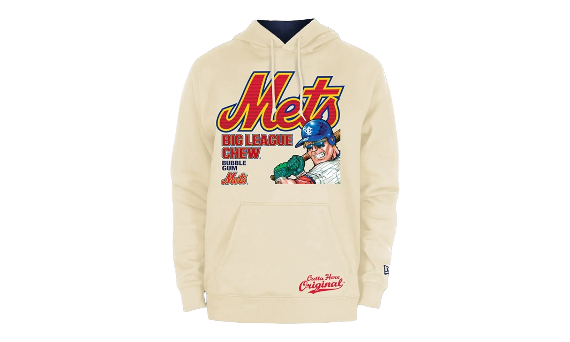 Big League Chew New York Mets Pullover Hoodie "Light Cream" NE496
