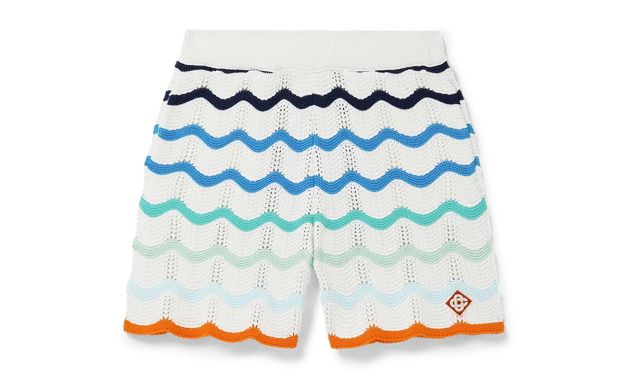 Gradient Wave Crochet Shorts "Orange / Multicolor" MS25 KW 981 01 MULT
