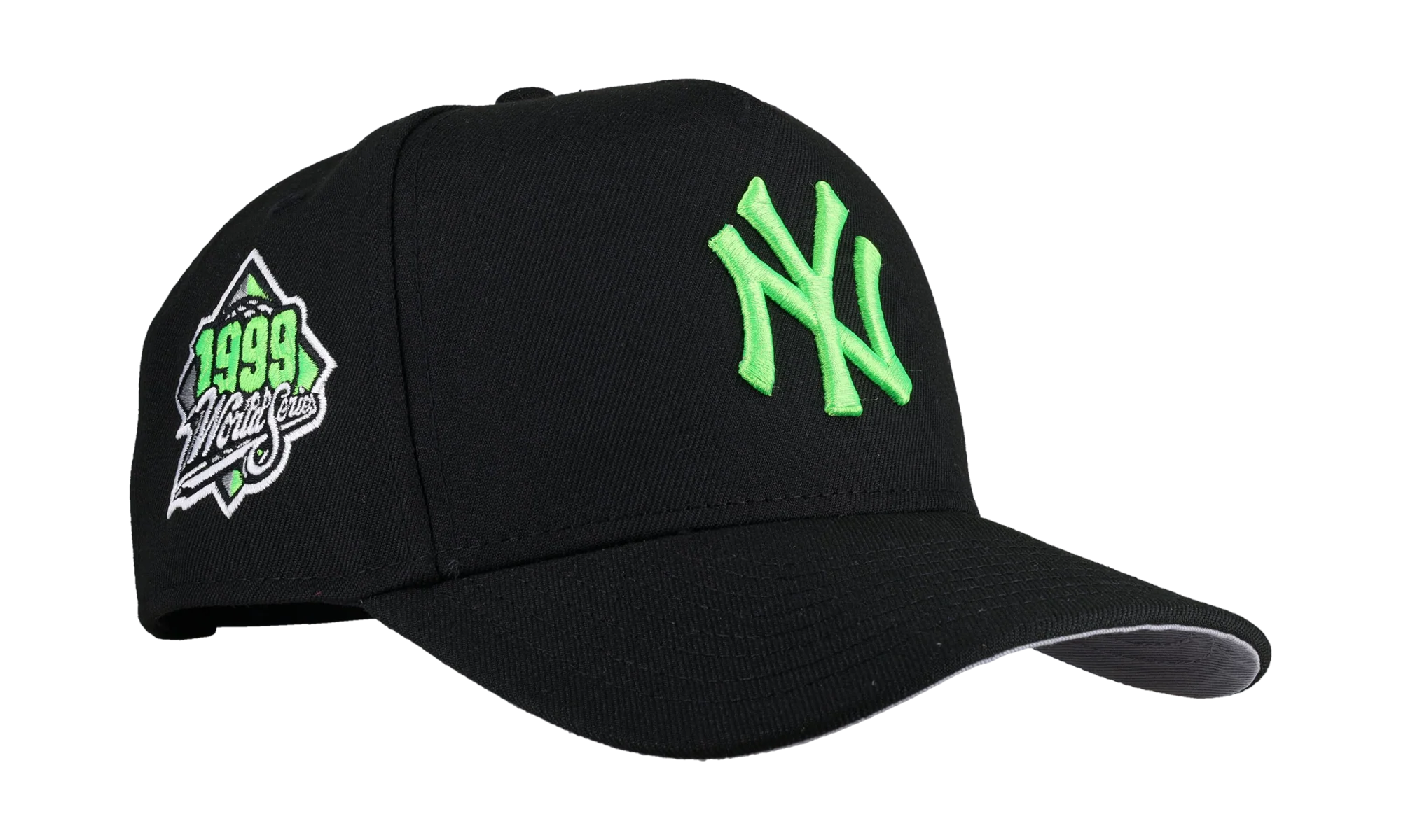 9FIFTY New York Yankees 1999 World Series A Frame Snapback Hat "Slime Green" NE263
