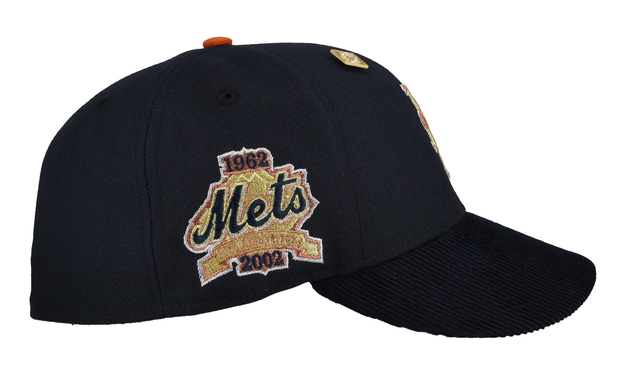 59FIFTY New York Mets 40th Anniversary Fitted Hat "Black / Navy Corduroy" NE415